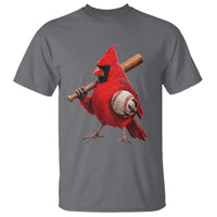 Cardinals Baseball Player T Shirt Retro STL Redbird Fan Bird Mascot Baseball