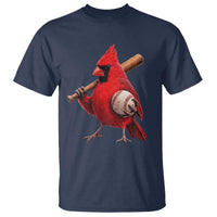 Cardinals Baseball Player T Shirt Retro STL Redbird Fan Bird Mascot Baseball