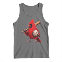 Cardinals Baseball Player Tank Top Retro STL Redbird Fan Bird Mascot Baseball