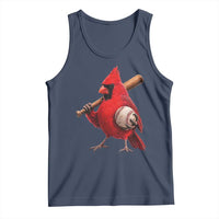 Cardinals Baseball Player Tank Top Retro STL Redbird Fan Bird Mascot Baseball