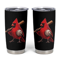 Cardinals Baseball Player Tumbler Cup Retro STL Redbird Fan Bird Mascot Baseball