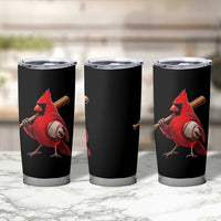 Cardinals Baseball Player Tumbler Cup Retro STL Redbird Fan Bird Mascot Baseball