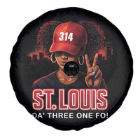 314 St Louis Spare Tire Cover Red Hat African American Woman STL City Pride Area Code