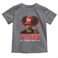 314 St Louis Toddler T Shirt Red Hat African American Woman STL City Pride Area Code