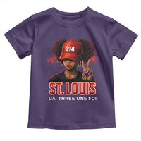 314 St Louis Toddler T Shirt Red Hat African American Woman STL City Pride Area Code