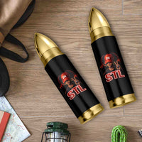 314 STL Bullet Tumbler Red Hat African American Woman  Area Code St Louis City Pride