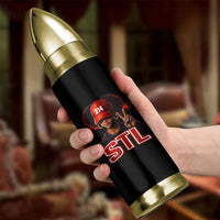 314 STL Bullet Tumbler Red Hat African American Woman  Area Code St Louis City Pride