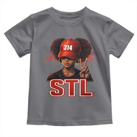 314 STL Toddler T Shirt Red Hat African American Woman  Area Code St Louis City Pride