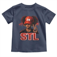 314 STL Toddler T Shirt Red Hat African American Woman  Area Code St Louis City Pride