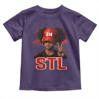 314 STL Toddler T Shirt Red Hat African American Woman  Area Code St Louis City Pride