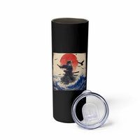 Samurai Cat Skinny Tumbler Vintage Japanese Art Anime Ukiyo-e Warrior - Wonder Print Shop