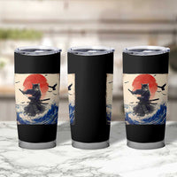 Samurai Cat Tumbler Cup Vintage Japanese Art Anime Ukiyo-e Warrior - Wonder Print Shop