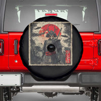 Alien Samurai Spare Tire Cover Vintage Japanese Art UFO Funny Ukiyo-e Warrior