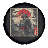 Alien Samurai Spare Tire Cover Vintage Japanese Art UFO Funny Ukiyo-e Warrior