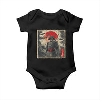Alien Samurai Baby Onesie Vintage Japanese Art UFO Funny Ukiyo-e Warrior