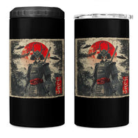 Alien Samurai 4 in 1 Can Cooler Tumbler Vintage Japanese Art UFO Funny Ukiyo-e Warrior