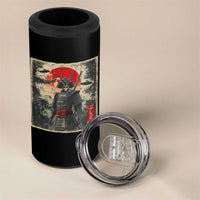 Alien Samurai 4 in 1 Can Cooler Tumbler Vintage Japanese Art UFO Funny Ukiyo-e Warrior