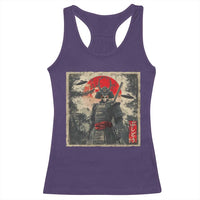 Alien Samurai Racerback Tank Top Vintage Japanese Art UFO Funny Ukiyo-e Warrior