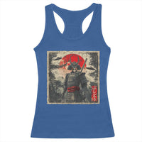 Alien Samurai Racerback Tank Top Vintage Japanese Art UFO Funny Ukiyo-e Warrior