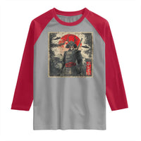 Alien Samurai Raglan Shirt Vintage Japanese Art UFO Funny Ukiyo-e Warrior
