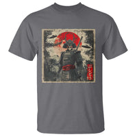 Alien Samurai T Shirt Vintage Japanese Art UFO Funny Ukiyo-e Warrior