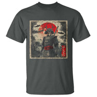 Alien Samurai T Shirt Vintage Japanese Art UFO Funny Ukiyo-e Warrior
