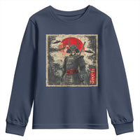 Alien Samurai Youth Sweatshirt Vintage Japanese Art UFO Funny Ukiyo-e Warrior