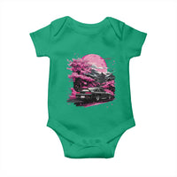 JDM Japanese Baby Onesie Tokyo Japan Drift Race Car Mount Fuji Cherry Blossom Sakura - Wonder Print Shop