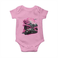 JDM Japanese Baby Onesie Tokyo Japan Drift Race Car Mount Fuji Cherry Blossom Sakura TS10