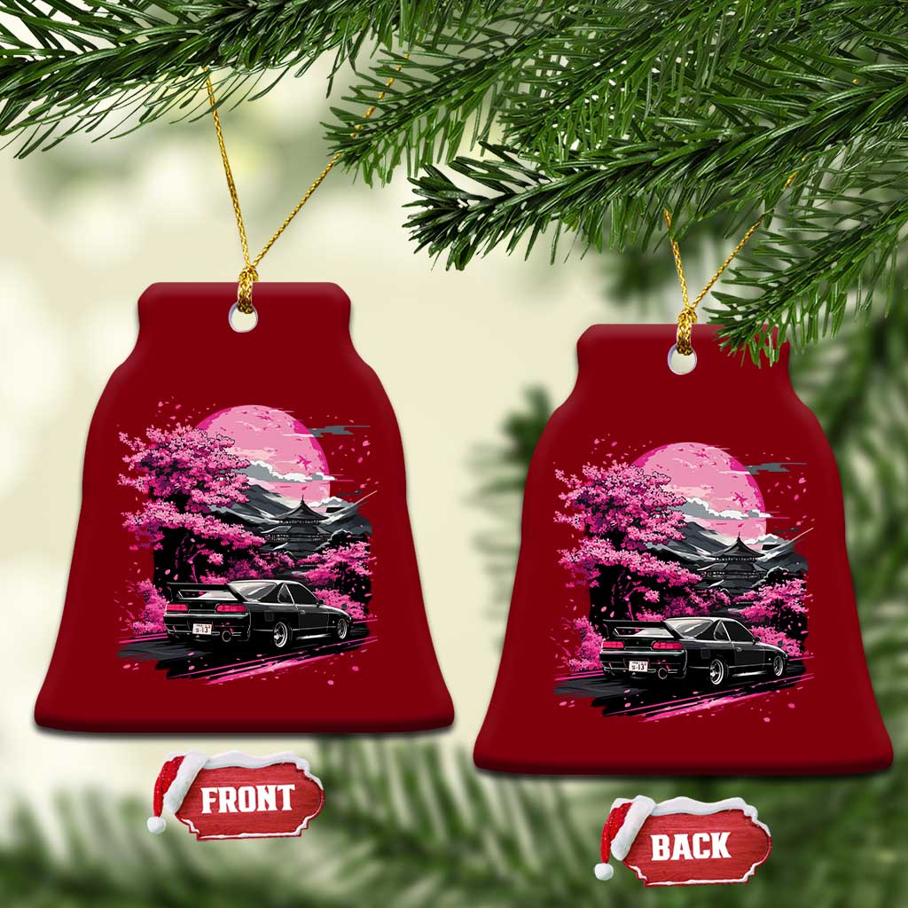JDM Japanese Ceramic Ornament Tokyo Japan Drift Race Car Mount Fuji Cherry Blossom Sakura - Wonder Print Shop