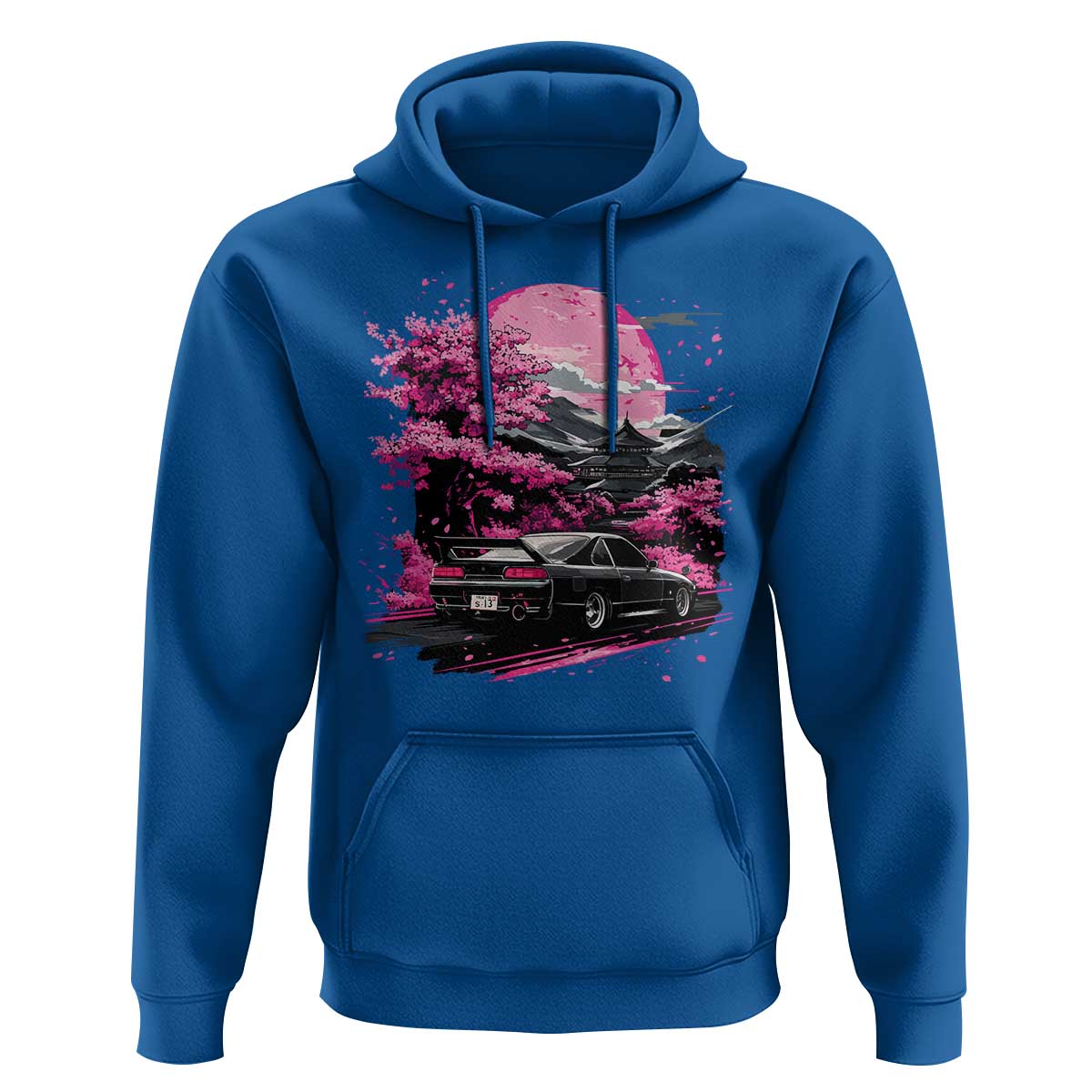 JDM Japanese Hoodie Tokyo Japan Drift Race Car Mount Fuji Cherry Blossom Sakura - Wonder Print Shop