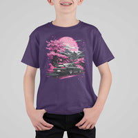 JDM Japanese T Shirt For Kid Tokyo Japan Drift Race Car Mount Fuji Cherry Blossom Sakura - Wonder Print Shop