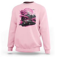 JDM Japanese Sweatshirt Tokyo Japan Drift Race Car Mount Fuji Cherry Blossom Sakura TS10