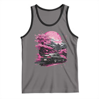 JDM Japanese Tank Top Tokyo Japan Drift Race Car Mount Fuji Cherry Blossom Sakura - Wonder Print Shop