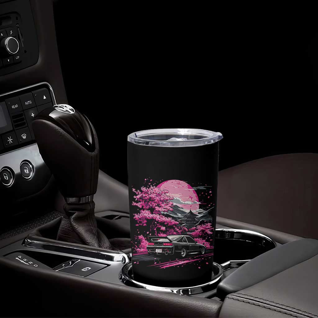 JDM Japanese Tumbler Cup Tokyo Japan Drift Race Car Mount Fuji Cherry Blossom Sakura - Wonder Print Shop