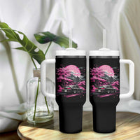 JDM Japanese Tumbler With Handle Tokyo Japan Drift Race Car Mount Fuji Cherry Blossom Sakura - Wonder Print Shop