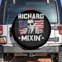 Funny 4th of July Richard Nixon Mixin Spare Tire Cover Patriotic Bartender American Flag - Wonder Print Shop