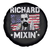 Funny 4th of July Richard Nixon Mixin Spare Tire Cover Patriotic Bartender American Flag - Wonder Print Shop