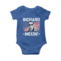 Funny 4th of July Richard Nixon Mixin Baby Onesie Patriotic Bartender American Flag - Wonder Print Shop