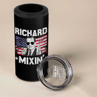 Funny 4th of July Richard Nixon Mixin 4 in 1 Can Cooler Tumbler Patriotic Bartender American Flag - Wonder Print Shop