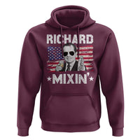 Funny 4th of July Richard Nixon Mixin Hoodie Patriotic Bartender American Flag - Wonder Print Shop