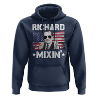 Funny 4th of July Richard Nixon Mixin Hoodie Patriotic Bartender American Flag - Wonder Print Shop