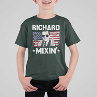 Funny 4th of July Richard Nixon Mixin T Shirt For Kid Patriotic Bartender American Flag - Wonder Print Shop