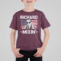 Funny 4th of July Richard Nixon Mixin T Shirt For Kid Patriotic Bartender American Flag - Wonder Print Shop