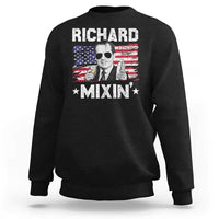 Funny 4th of July Richard Nixon Mixin Sweatshirt Patriotic Bartender American Flag - Wonder Print Shop