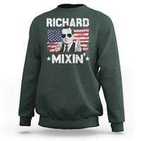 Funny 4th of July Richard Nixon Mixin Sweatshirt Patriotic Bartender American Flag - Wonder Print Shop