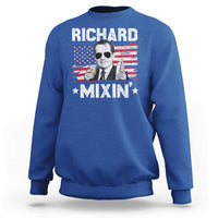 Funny 4th of July Richard Nixon Mixin Sweatshirt Patriotic Bartender American Flag - Wonder Print Shop
