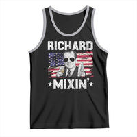 Funny 4th of July Richard Nixon Mixin Tank Top Patriotic Bartender American Flag - Wonder Print Shop