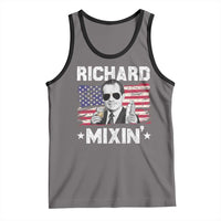 Funny 4th of July Richard Nixon Mixin Tank Top Patriotic Bartender American Flag - Wonder Print Shop
