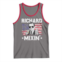 Funny 4th of July Richard Nixon Mixin Tank Top Patriotic Bartender American Flag - Wonder Print Shop